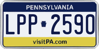PA license plate LPP2590