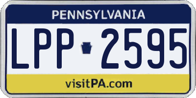PA license plate LPP2595