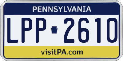 PA license plate LPP2610