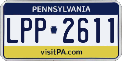 PA license plate LPP2611
