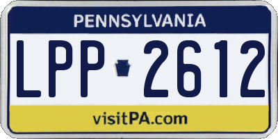 PA license plate LPP2612