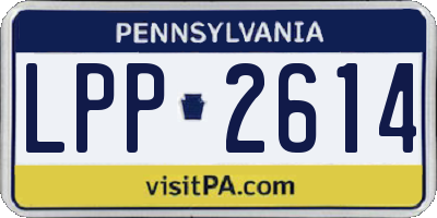 PA license plate LPP2614