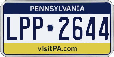 PA license plate LPP2644