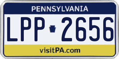 PA license plate LPP2656