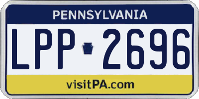 PA license plate LPP2696