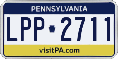 PA license plate LPP2711