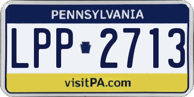 PA license plate LPP2713