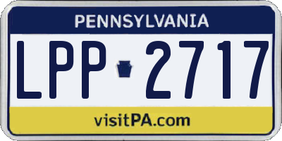 PA license plate LPP2717