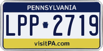 PA license plate LPP2719