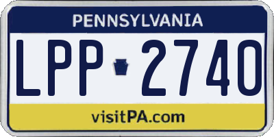 PA license plate LPP2740