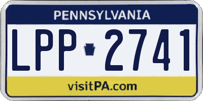 PA license plate LPP2741