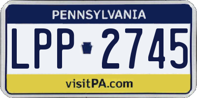 PA license plate LPP2745