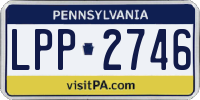 PA license plate LPP2746