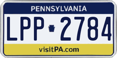 PA license plate LPP2784