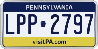 PA license plate LPP2797