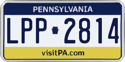 PA license plate LPP2814