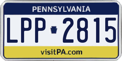 PA license plate LPP2815