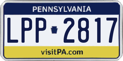 PA license plate LPP2817