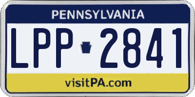 PA license plate LPP2841