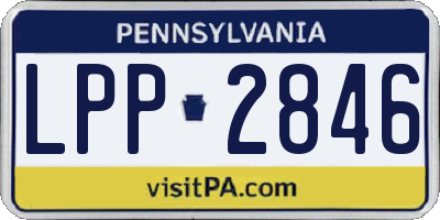 PA license plate LPP2846