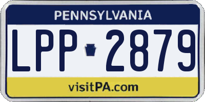 PA license plate LPP2879