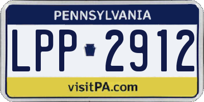 PA license plate LPP2912