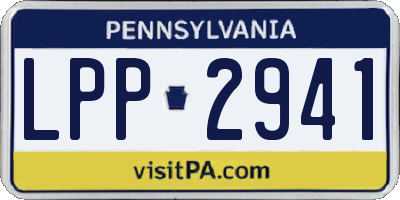 PA license plate LPP2941