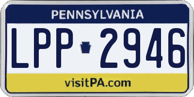 PA license plate LPP2946