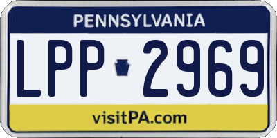 PA license plate LPP2969