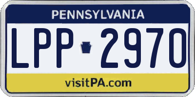 PA license plate LPP2970