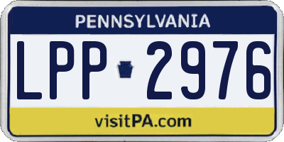 PA license plate LPP2976