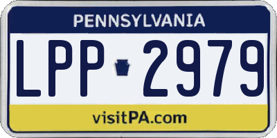 PA license plate LPP2979