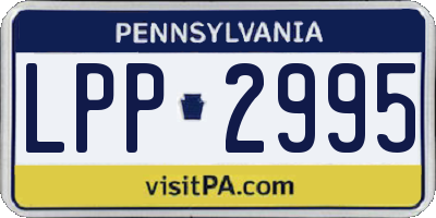 PA license plate LPP2995