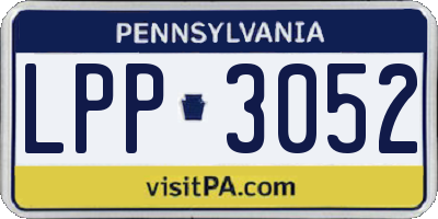 PA license plate LPP3052