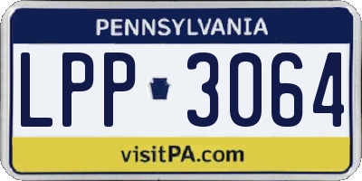 PA license plate LPP3064