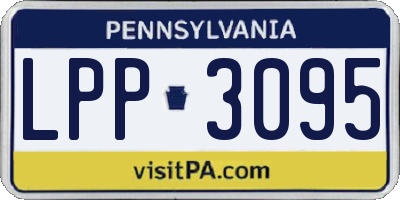 PA license plate LPP3095