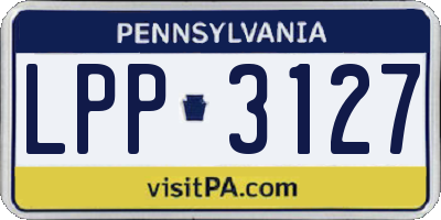 PA license plate LPP3127
