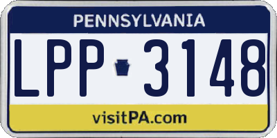 PA license plate LPP3148