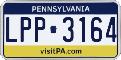 PA license plate LPP3164