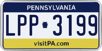 PA license plate LPP3199