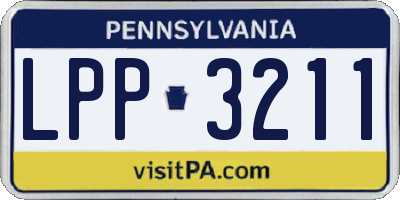 PA license plate LPP3211