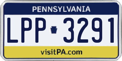 PA license plate LPP3291