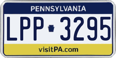 PA license plate LPP3295