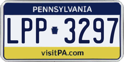 PA license plate LPP3297