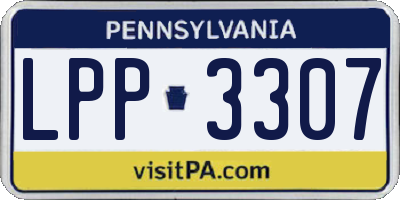 PA license plate LPP3307