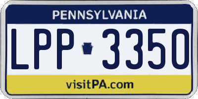 PA license plate LPP3350