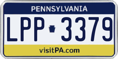 PA license plate LPP3379