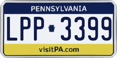 PA license plate LPP3399