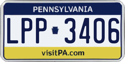 PA license plate LPP3406