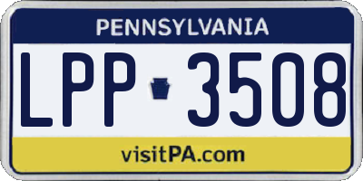 PA license plate LPP3508